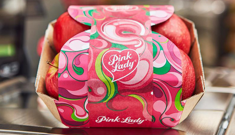 Pink Lady® trials new cardboard packaging at Iceland