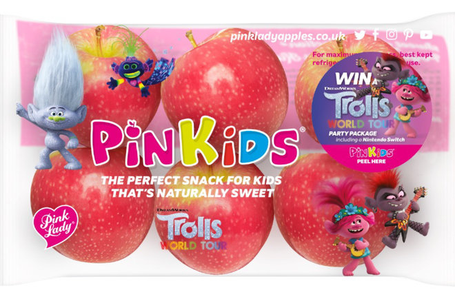 Pink Lady® apples brings the party to consumers with exclusive Pinkids® Trolls promotion
